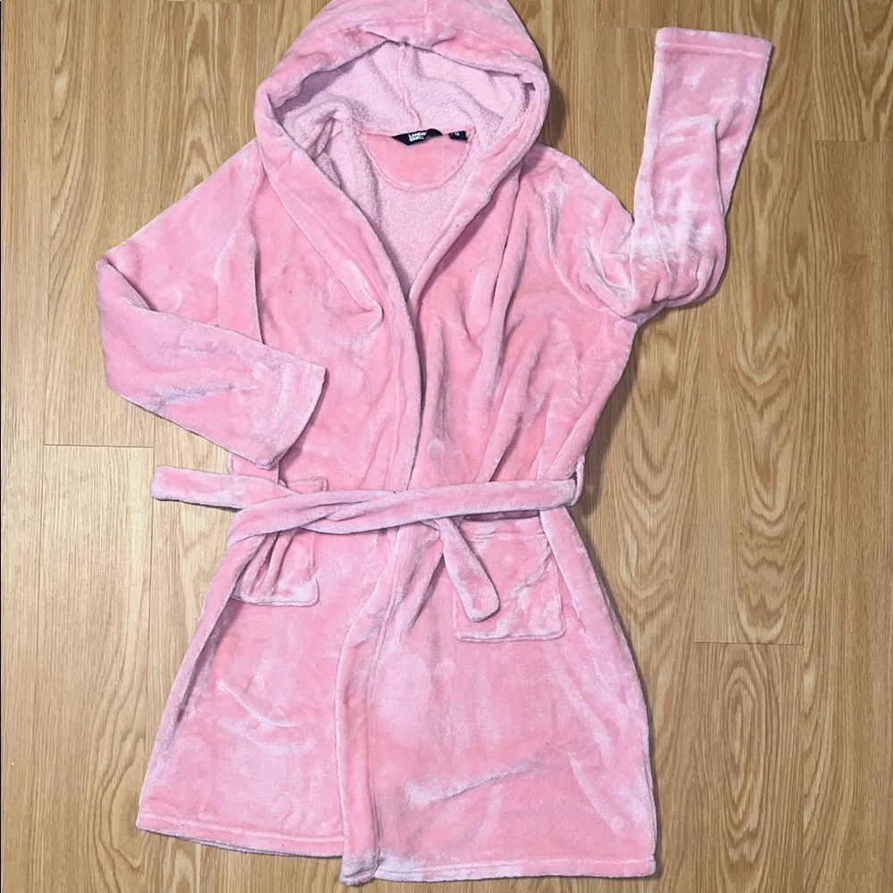 Lands' End Pink Kids Plush Robe, size 16